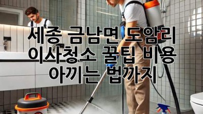 세종 금남면 도암리 이사청소 꿀팁🍯 비용 아끼는 법까지!